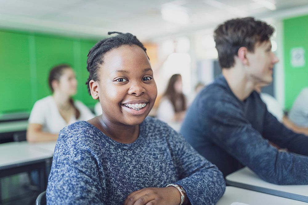 smiling student