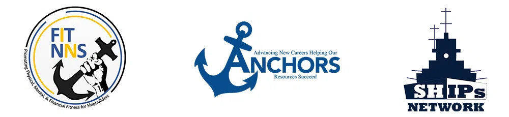 Newport News Shipbuilding ANCHORS logos